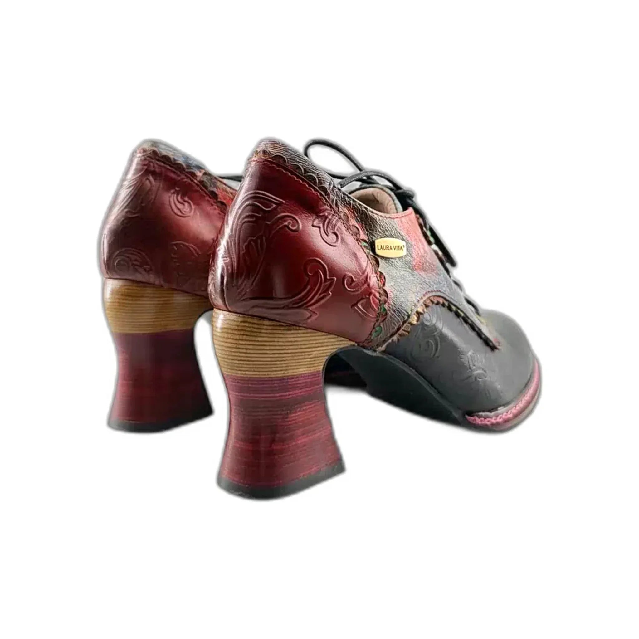 Laura Vita klasične Oxford cipele na blok štiklu 7159 - Obuća Monah