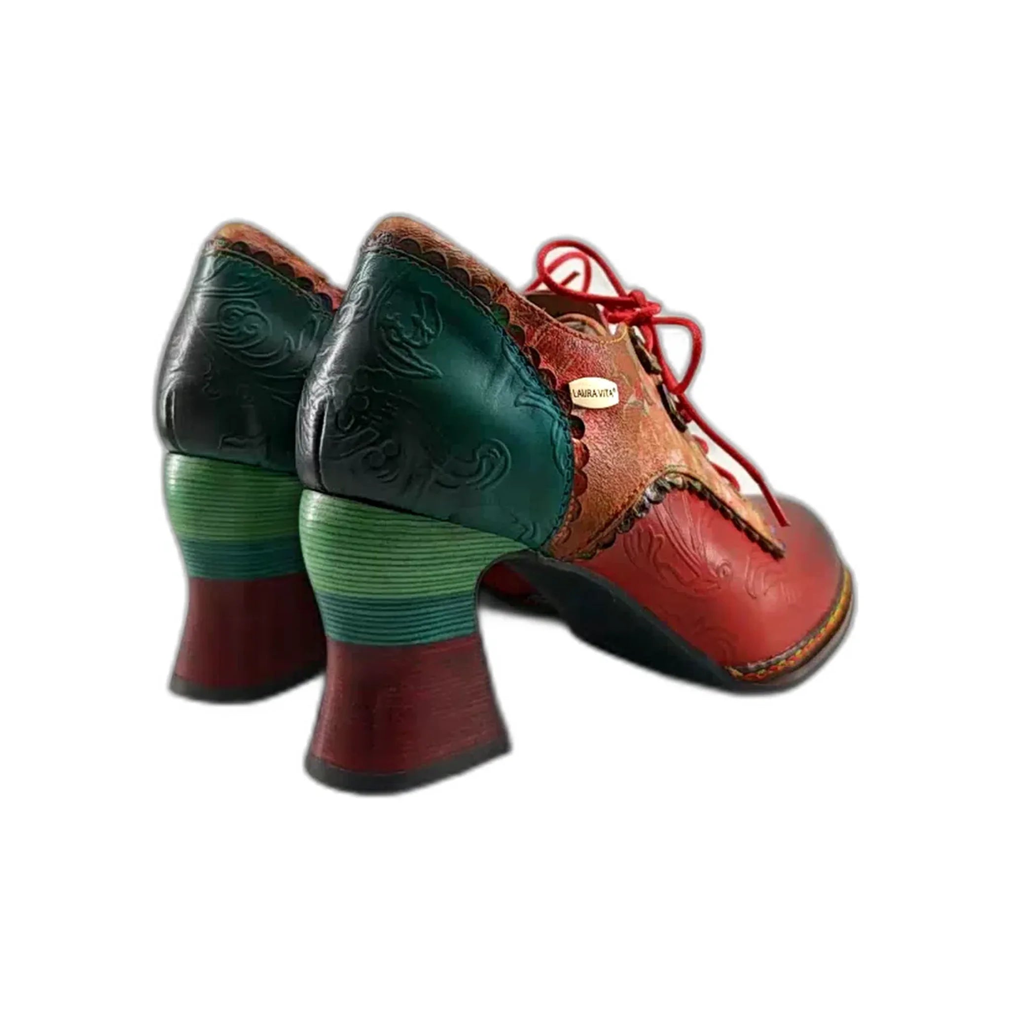 Laura Vita klasične Oxford cipele na blok štiklu 7159 - Obuća Monah