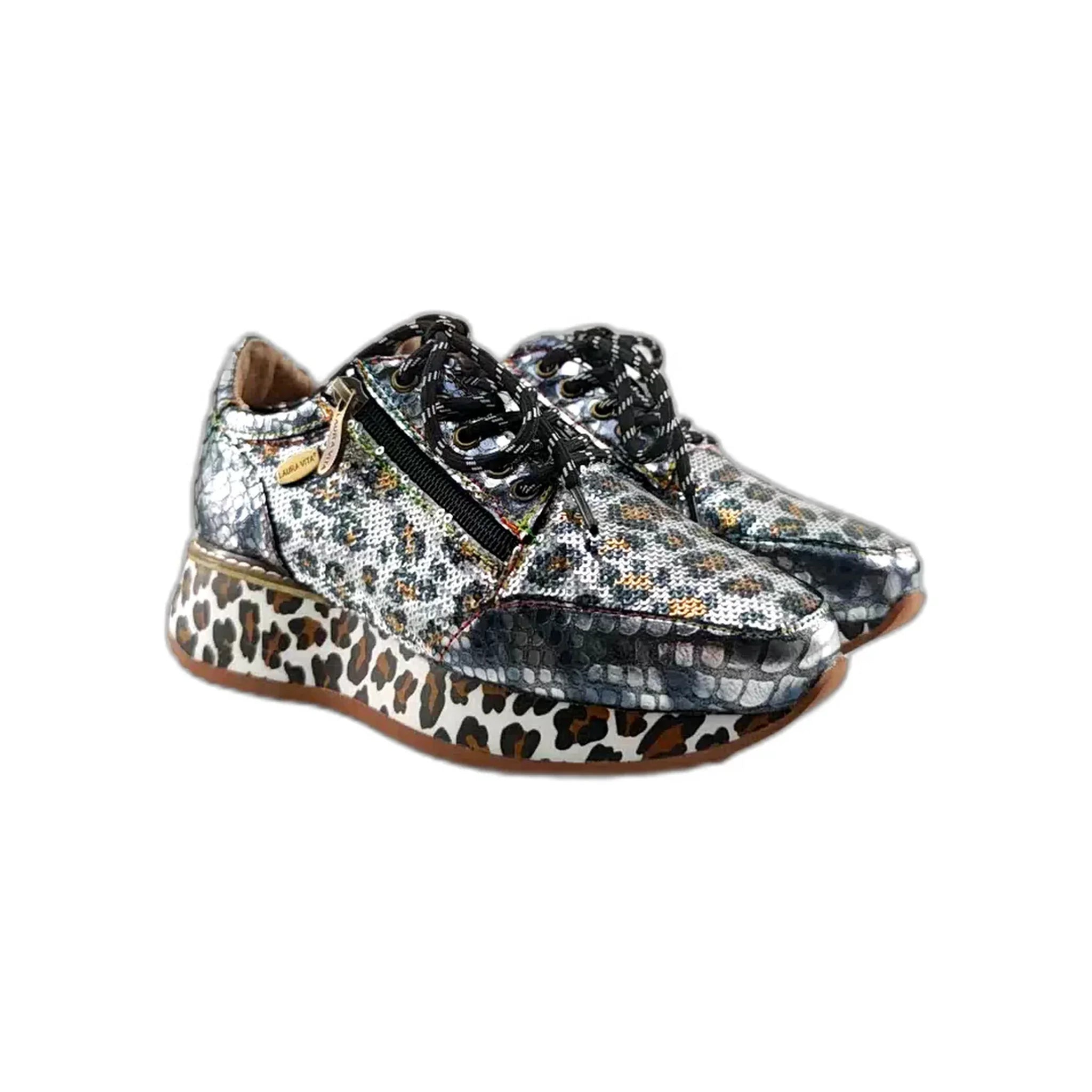 Laura Vita plitke ravne modne patike na šnjiranje 7077 - Obuća Monah