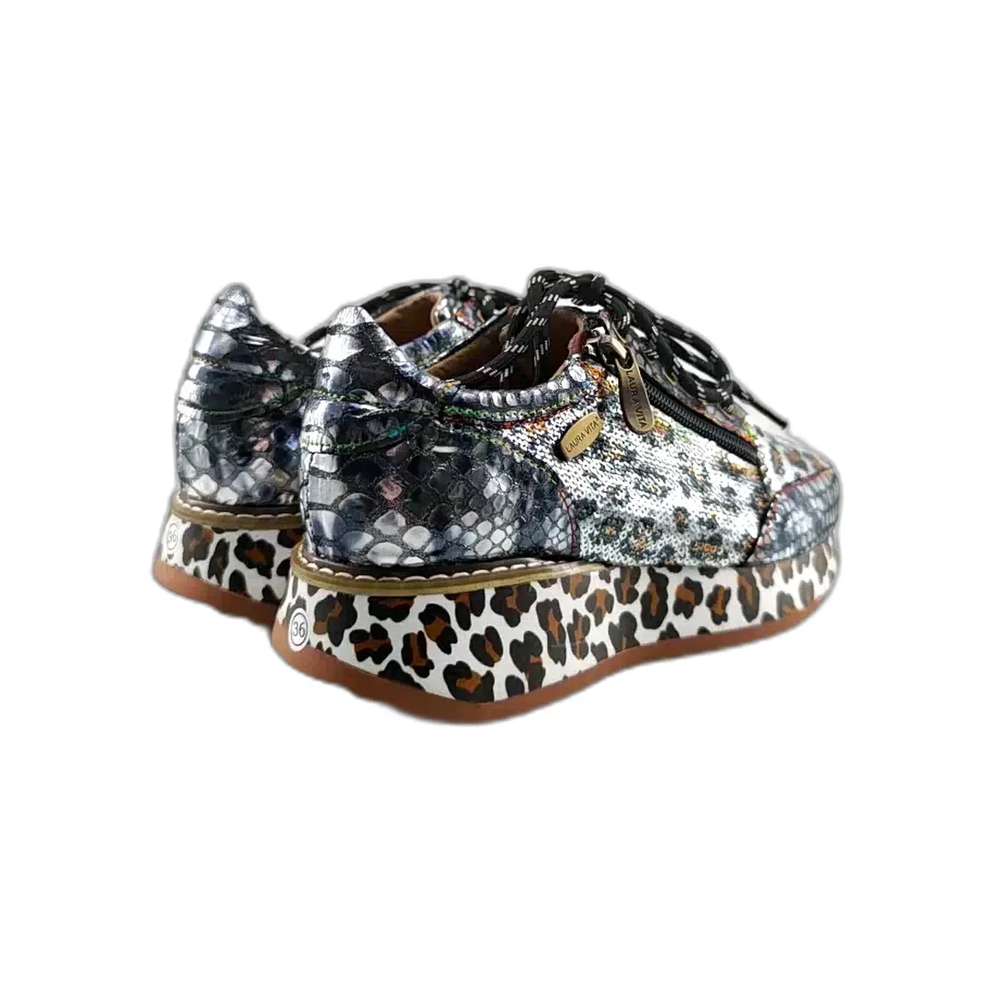 Laura Vita plitke ravne modne patike na šnjiranje 7077 - Obuća Monah