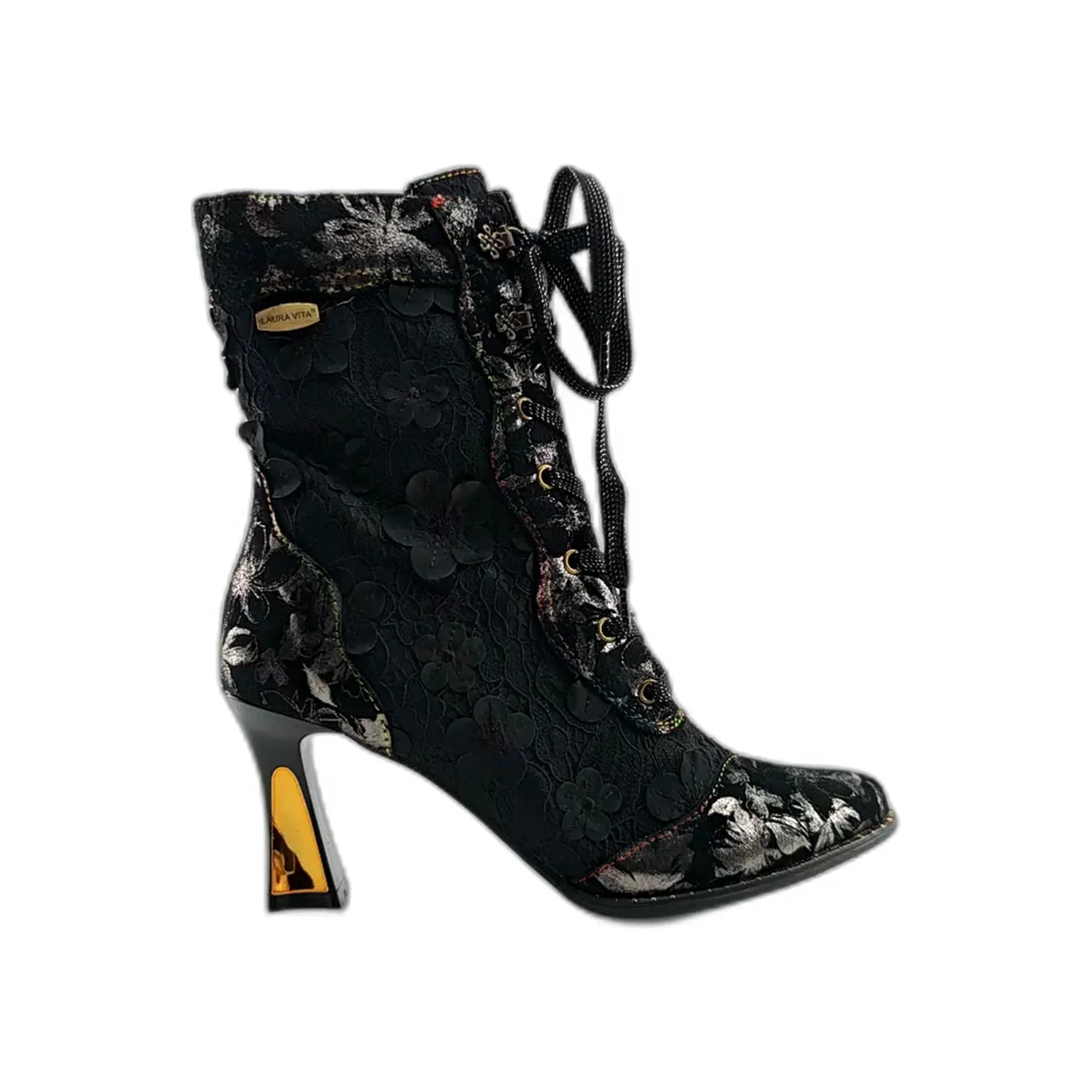 Laura Vita poluduboke čizme na pompadour štiklu sa zip zatvaračem 6682 - Obuća Monah