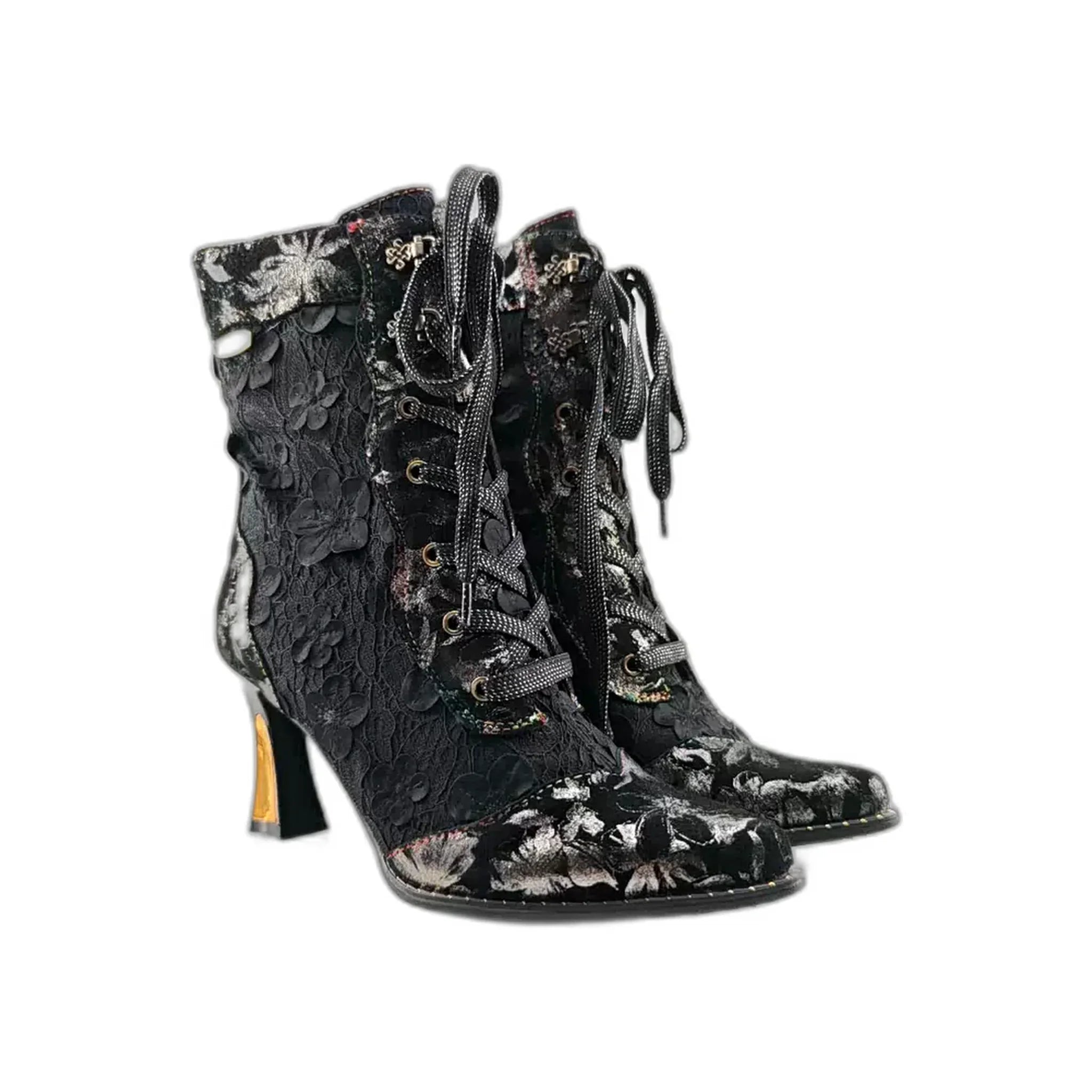 Laura Vita poluduboke čizme na pompadour štiklu sa zip zatvaračem 6682 - Obuća Monah