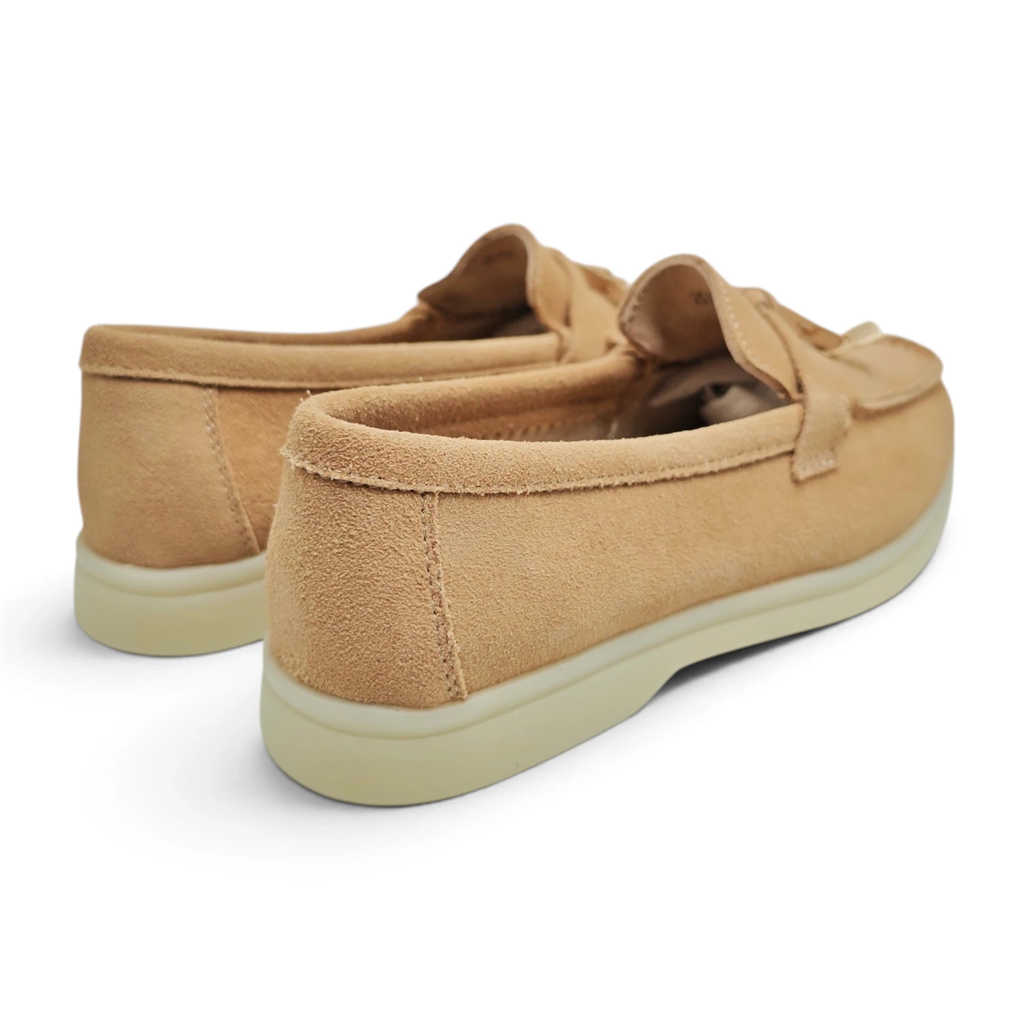Loafersice Matiz 25191 od prirodne kože na dekorativnoj štikli za poslovan stil Maglovito taupe