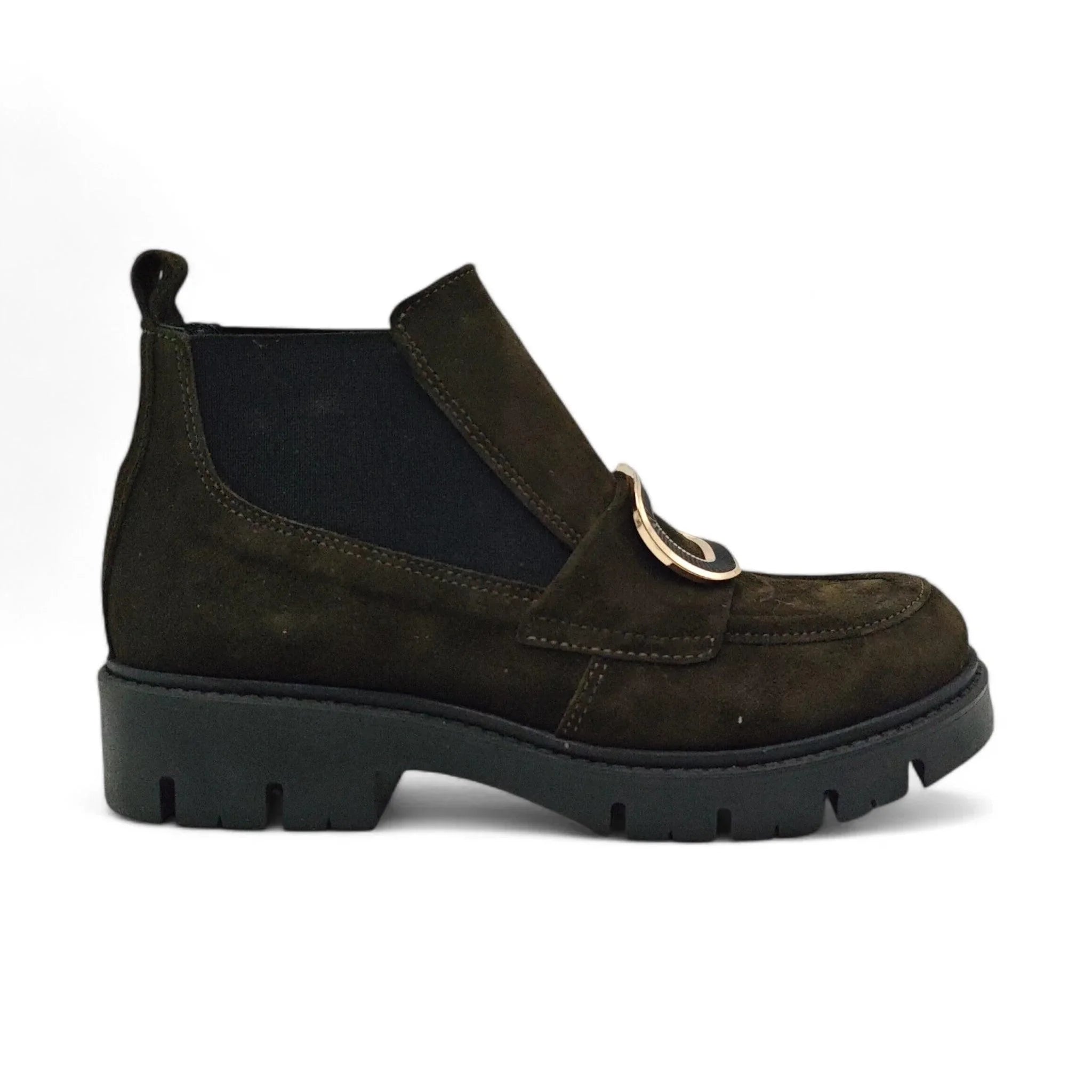 Moda Pelle 10145 maslinasto zelena pogled desno