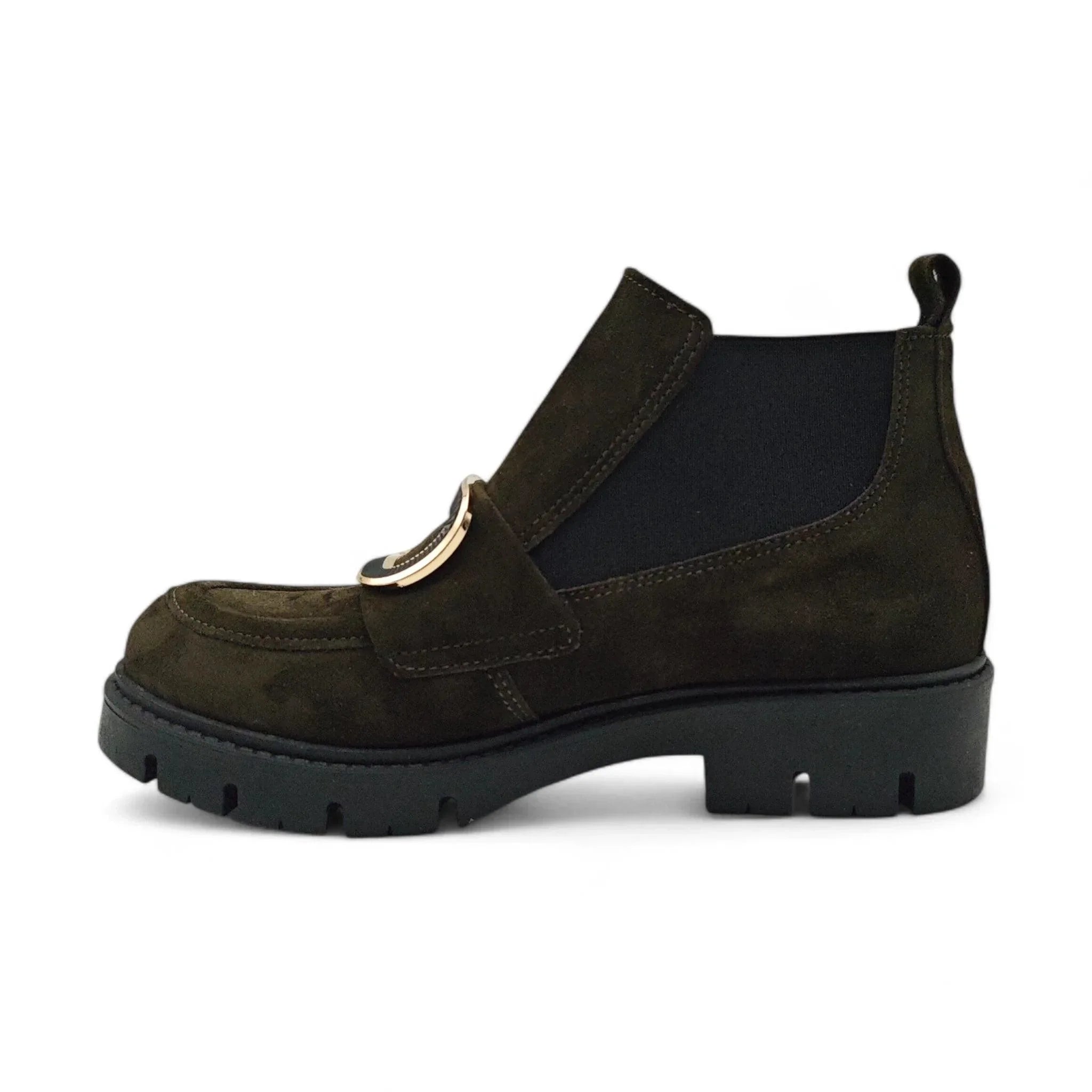 Moda Pelle 10145 maslinasto zelena pogled levo