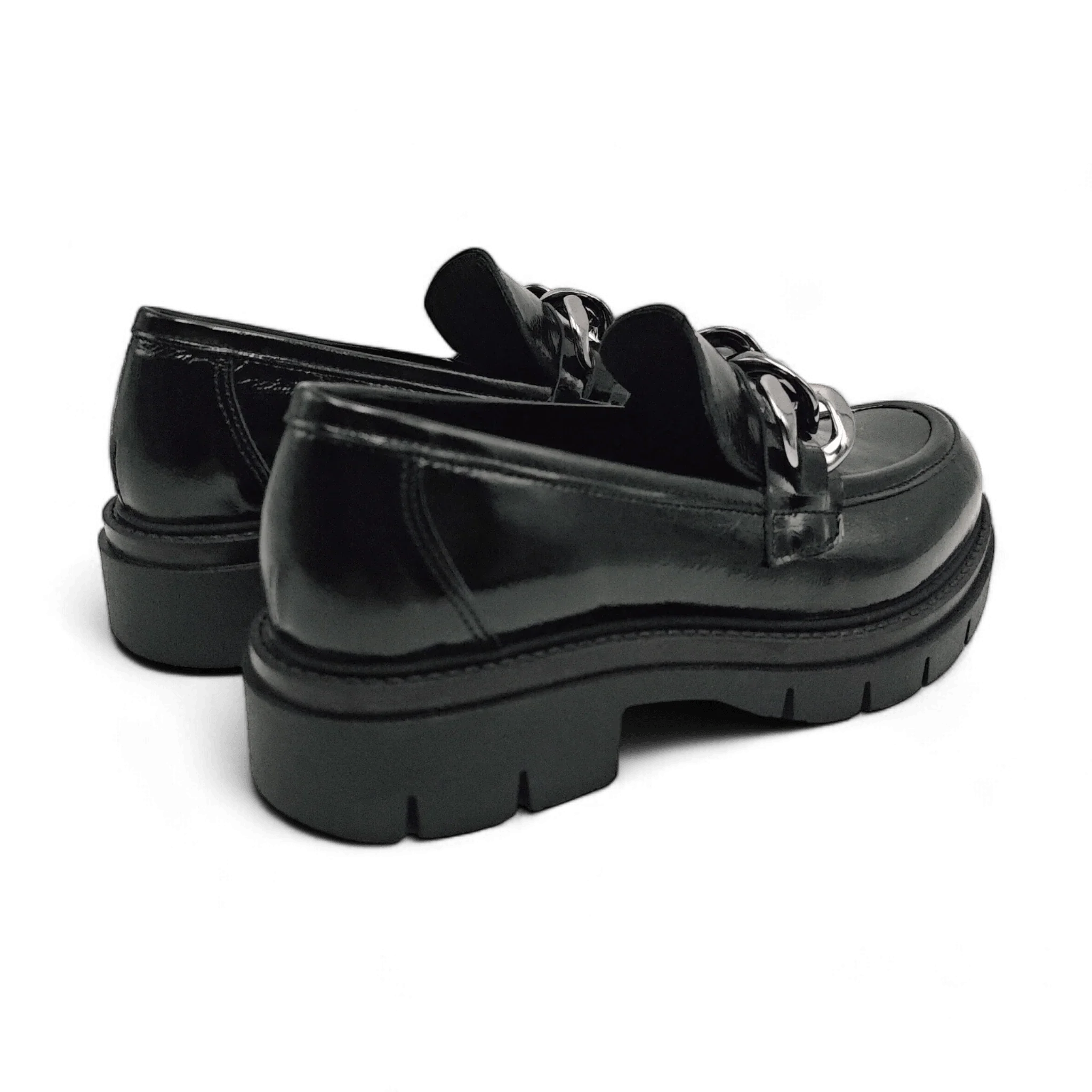 Moda Pelle 2520 crni lak pogled straga