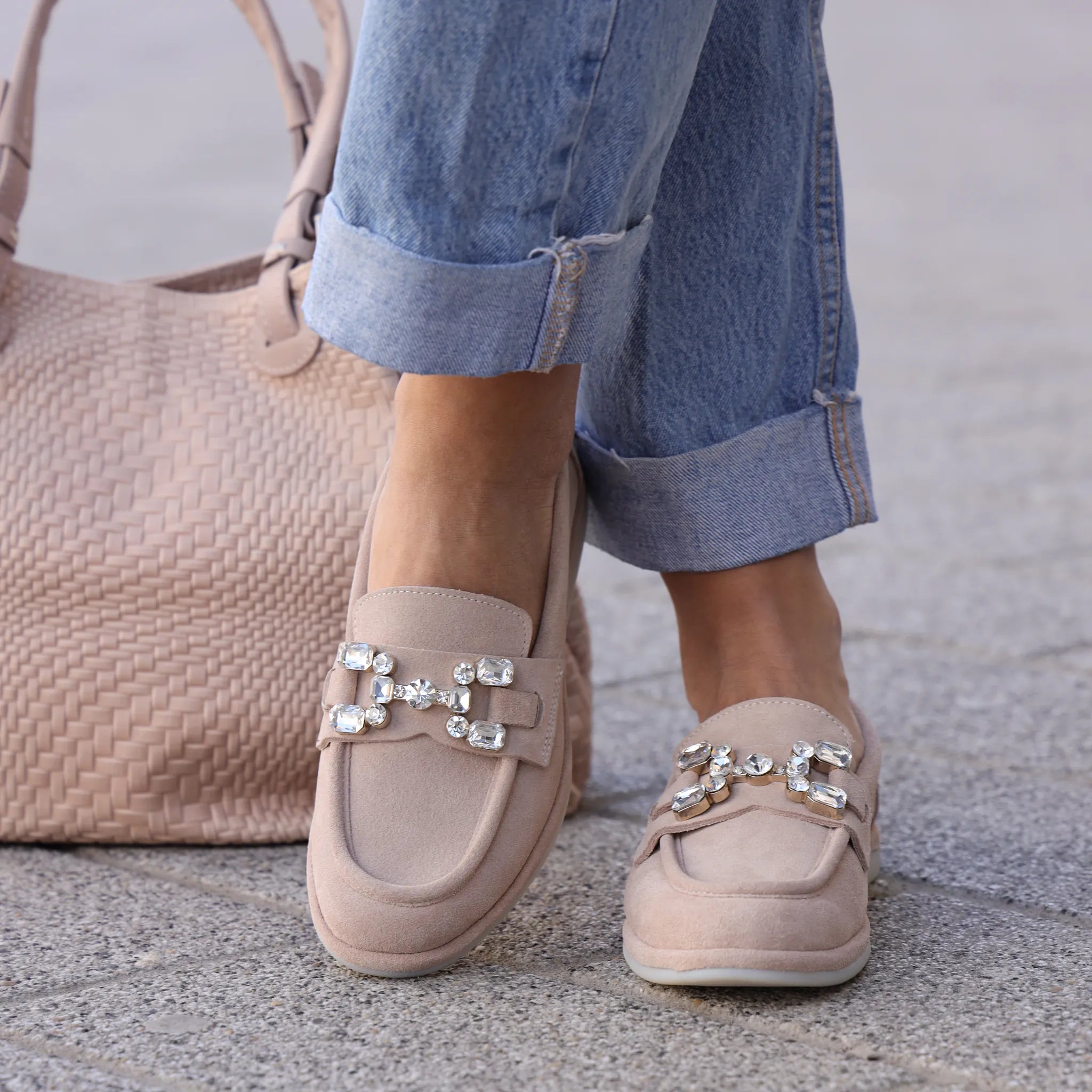 Noa Noir  klasične penny ravne loafersice 308