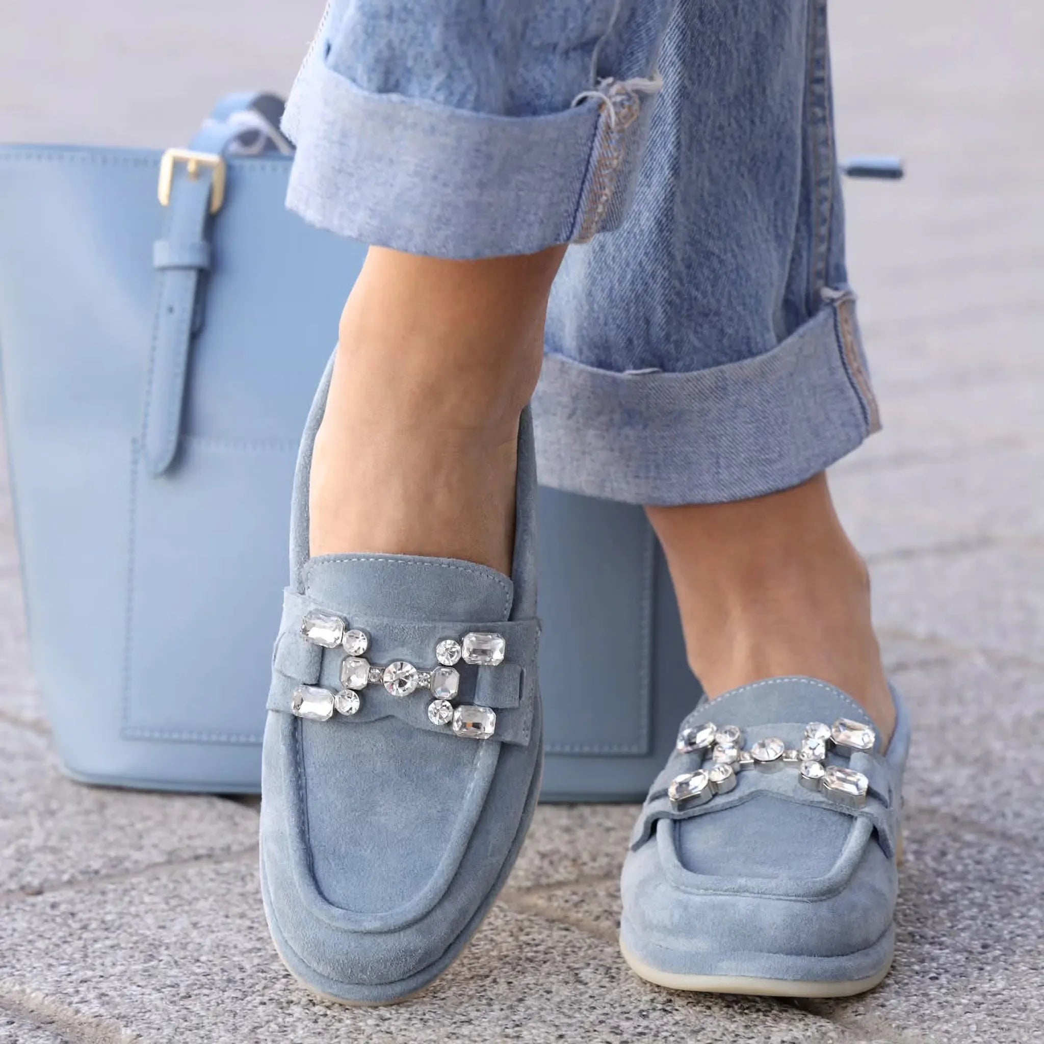 Noa Noir  klasične penny ravne loafersice 308