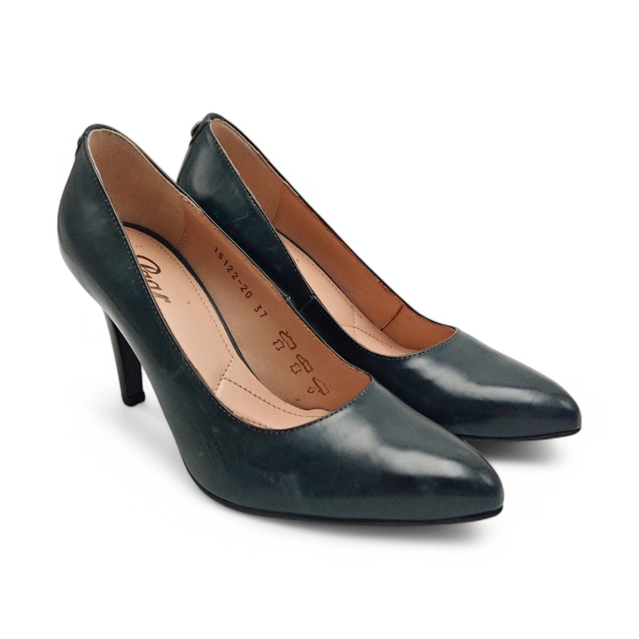 Paar klasične D'Orsay salonke na stiletto štiklu 15122 - Obuća Monah