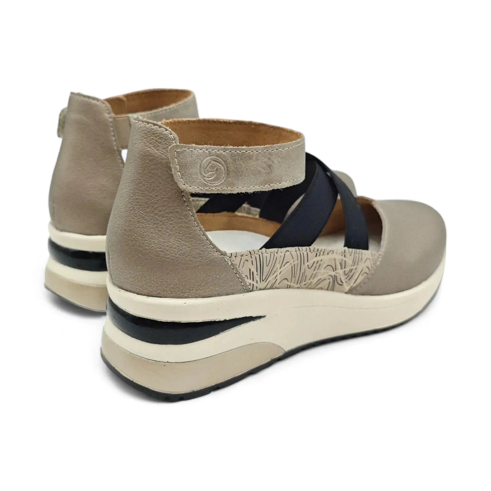 Remonte 2411 taupe pogled straga