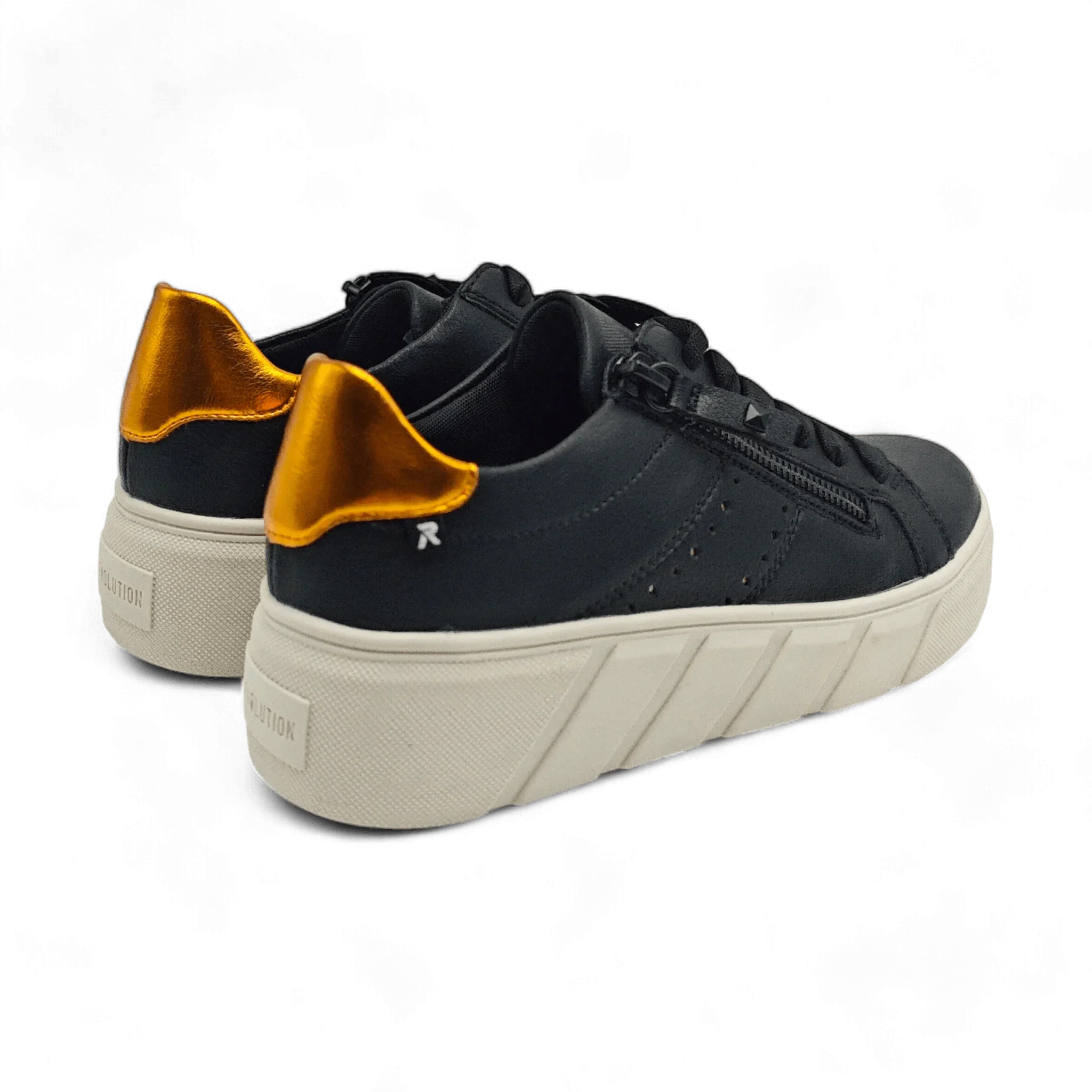 Rieker 0505 crna pogled straga