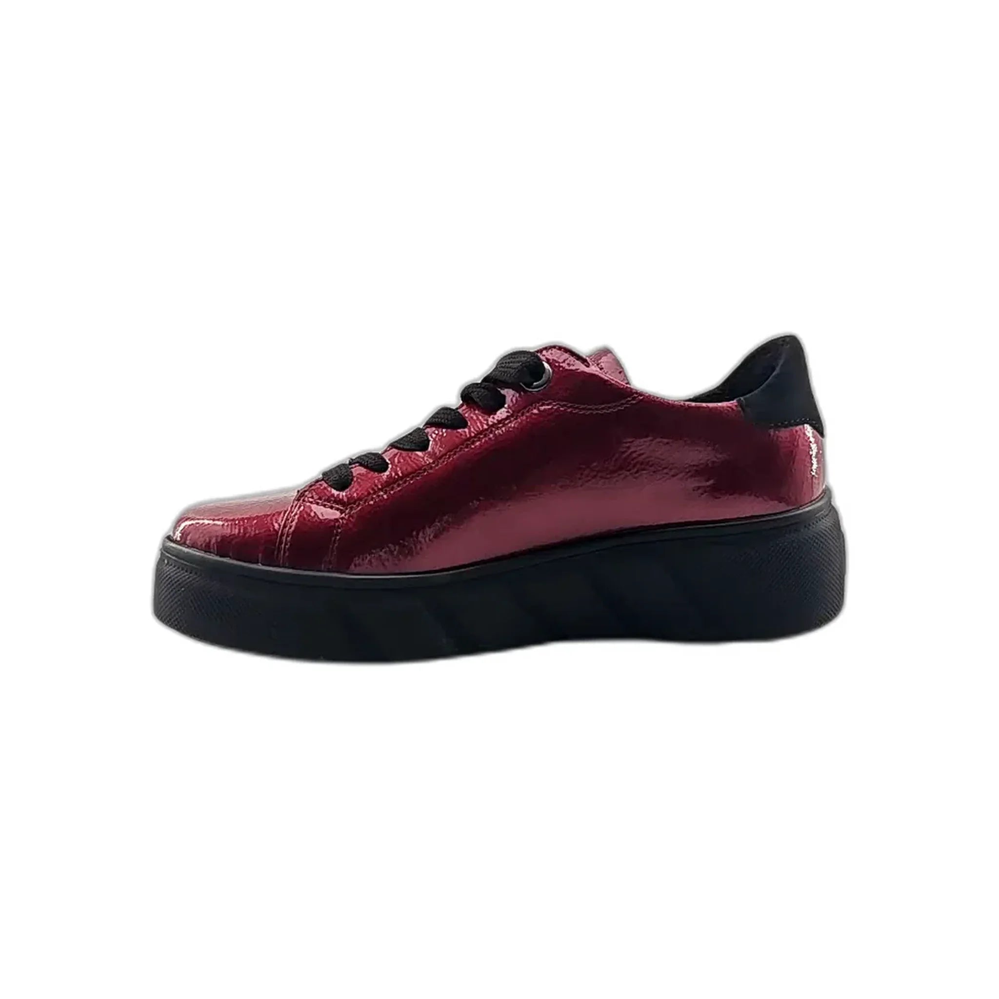 Rieker 2601 crveni lak pogled levo