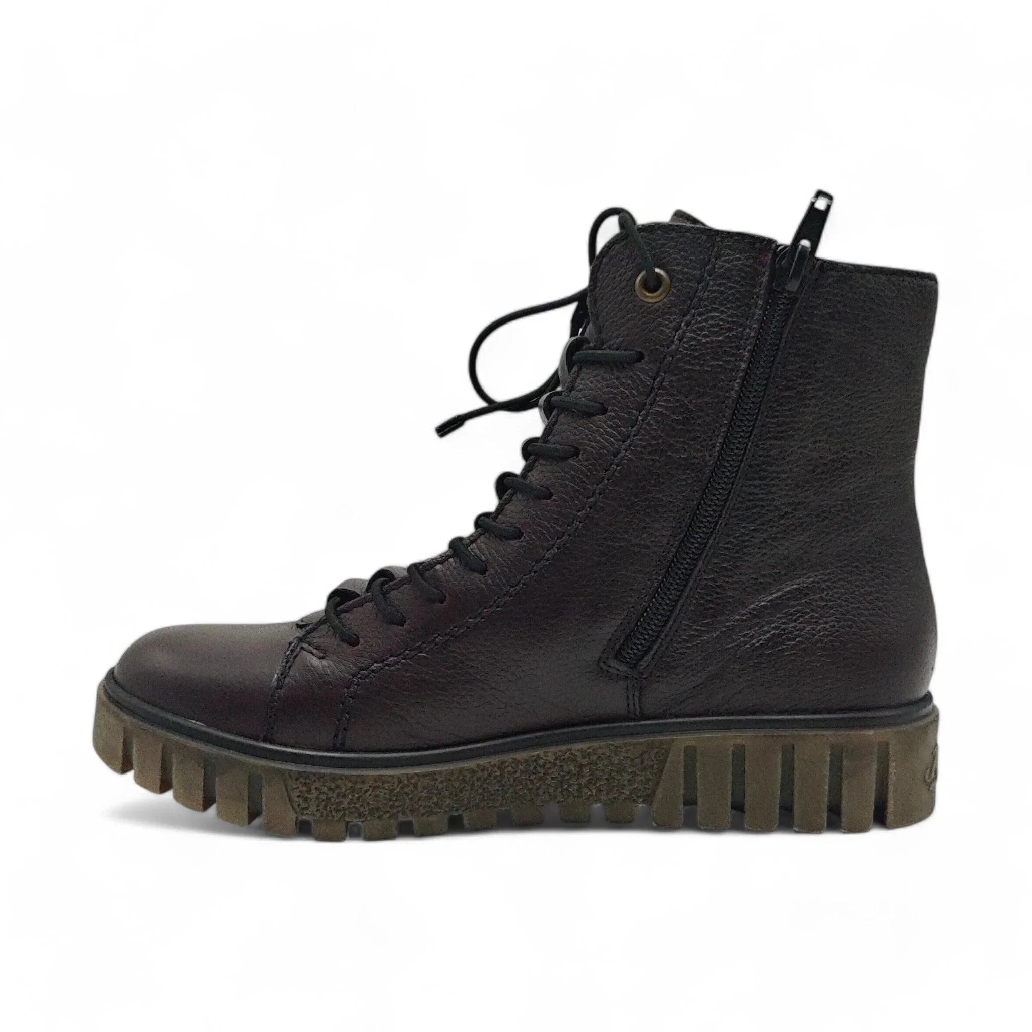 Rieker 3421 bordo pogled levo