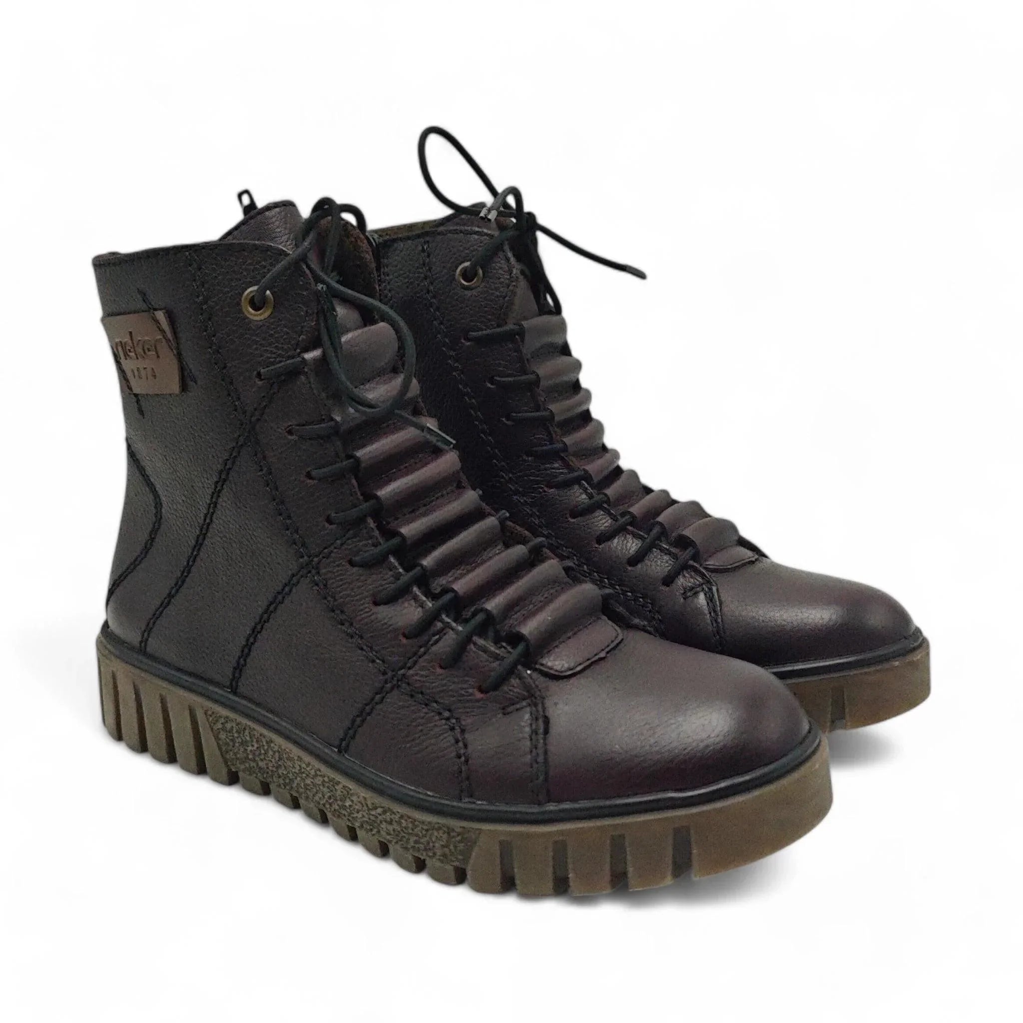 Rieker 3421 bordo pogled spreda