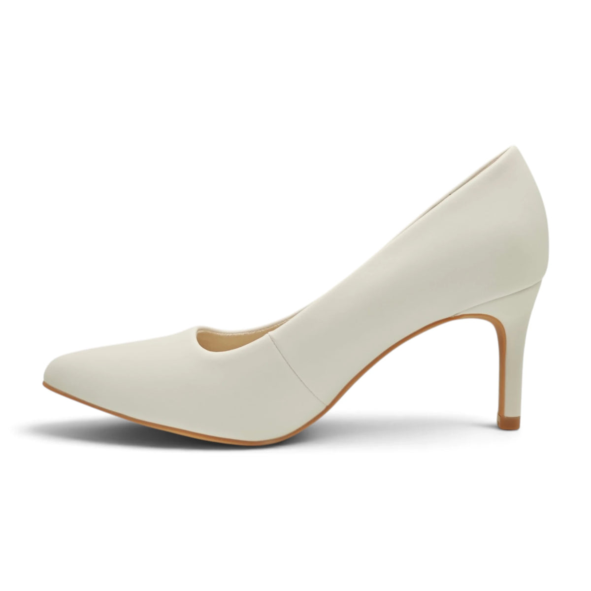 Rieker 41160 bela pogled levo