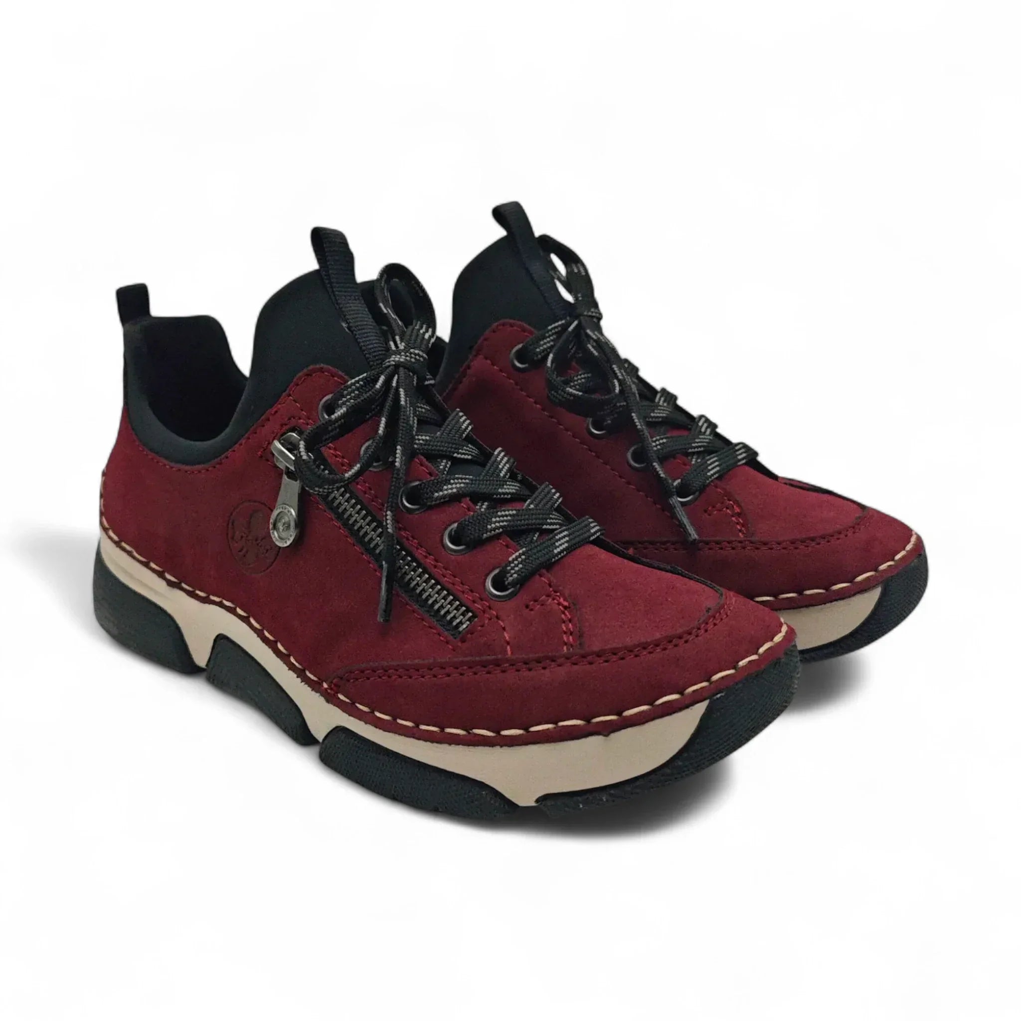 Rieker 45973 bordo pogled spreda