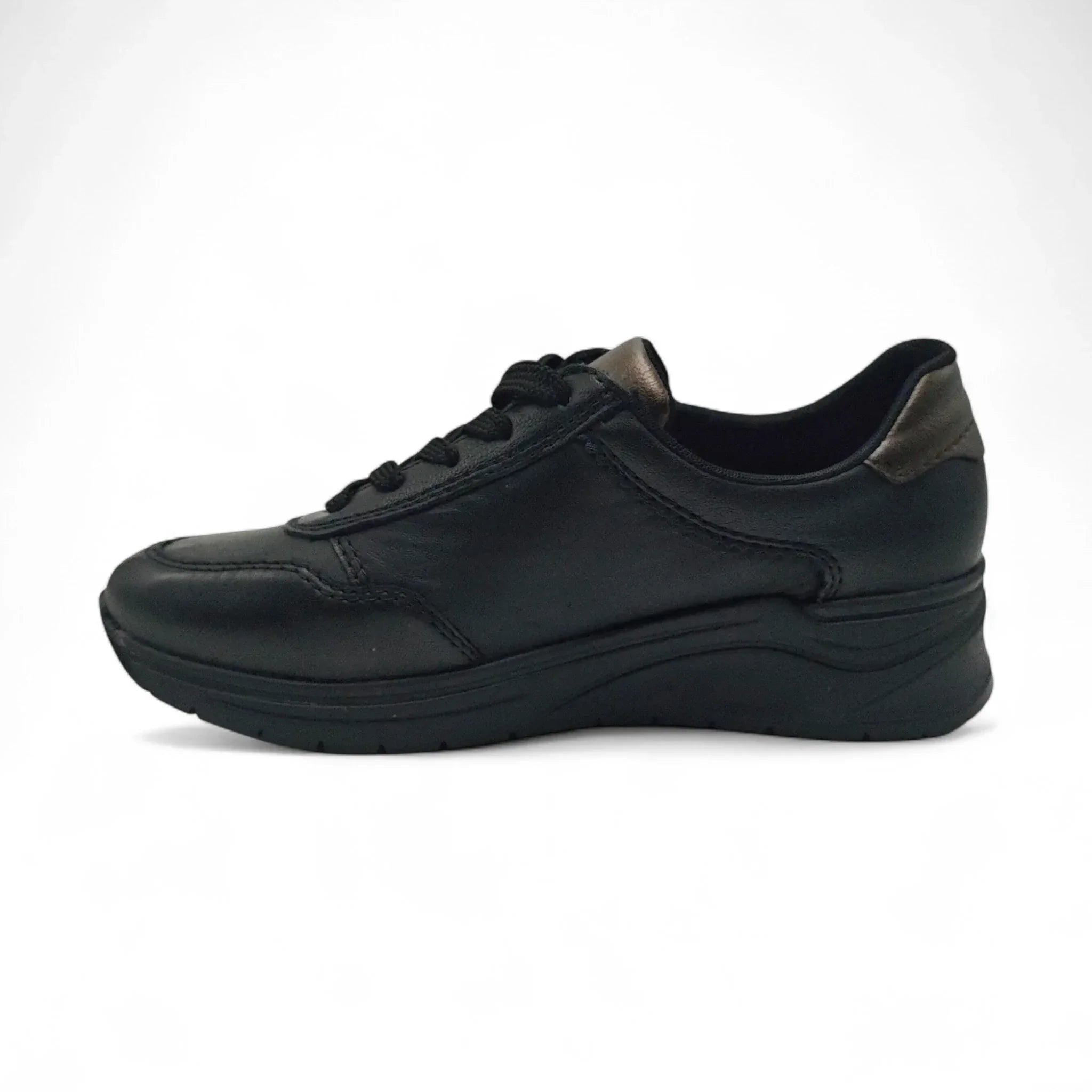 Rieker 9501 crna pogled levo