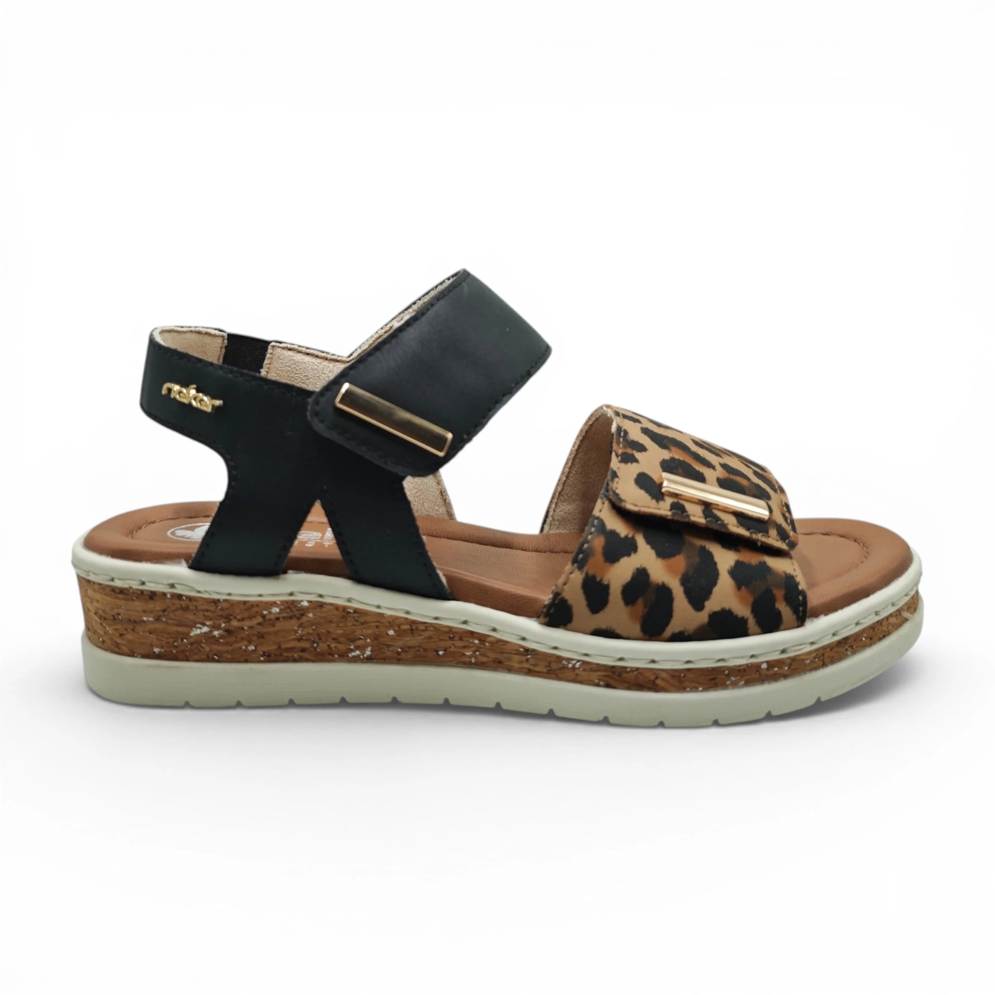 Rieker 4181 leopard pogled desno