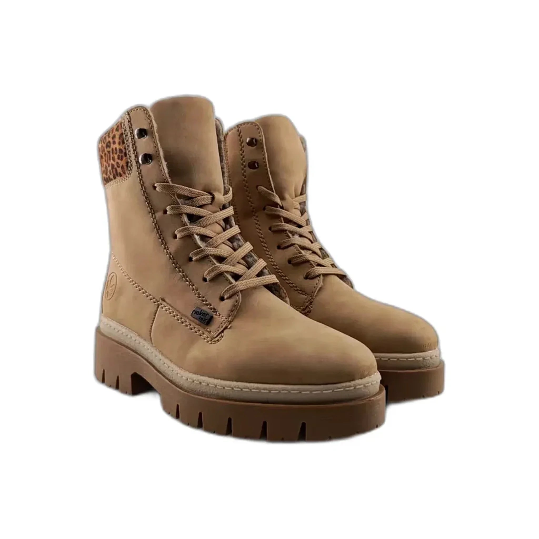 Rieker klasične ravne gležnjače Martinke na pertlanje 9430