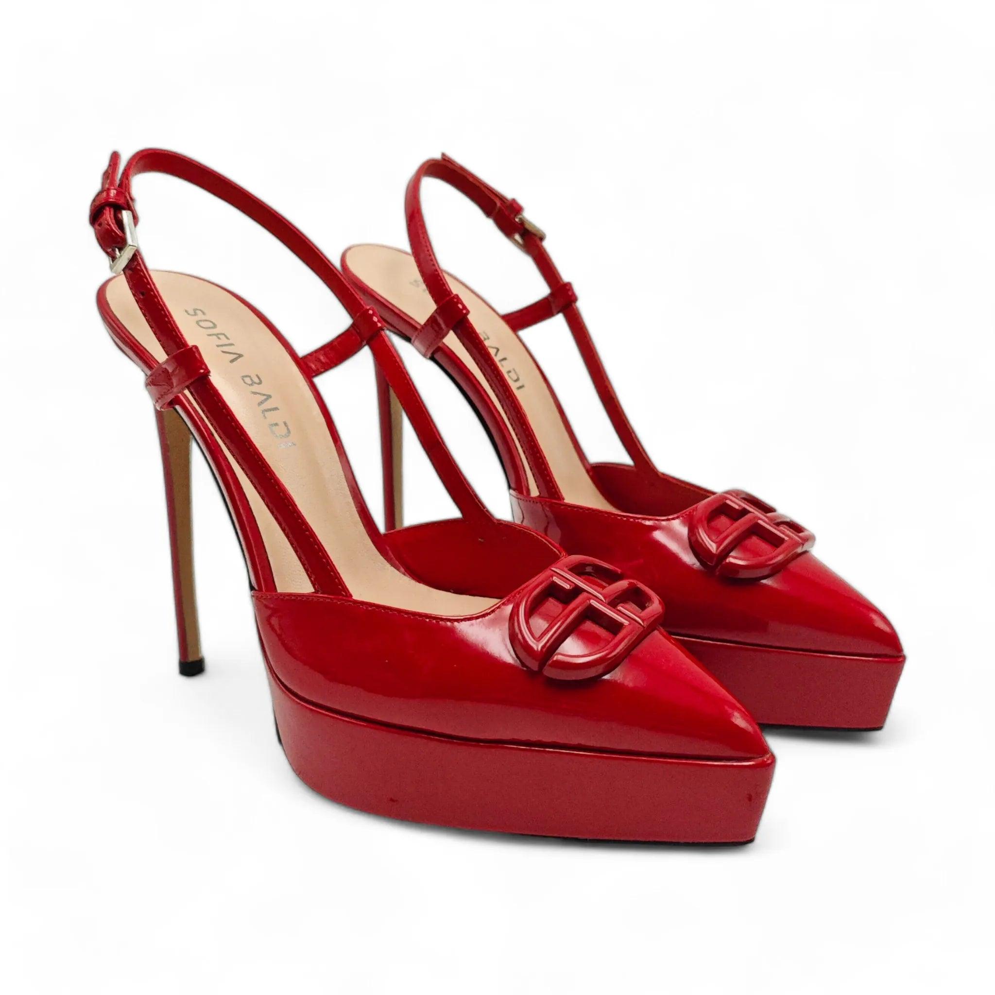 Sofia Baldi slingback D'Orsay sandale na špicastu štiklu 9016