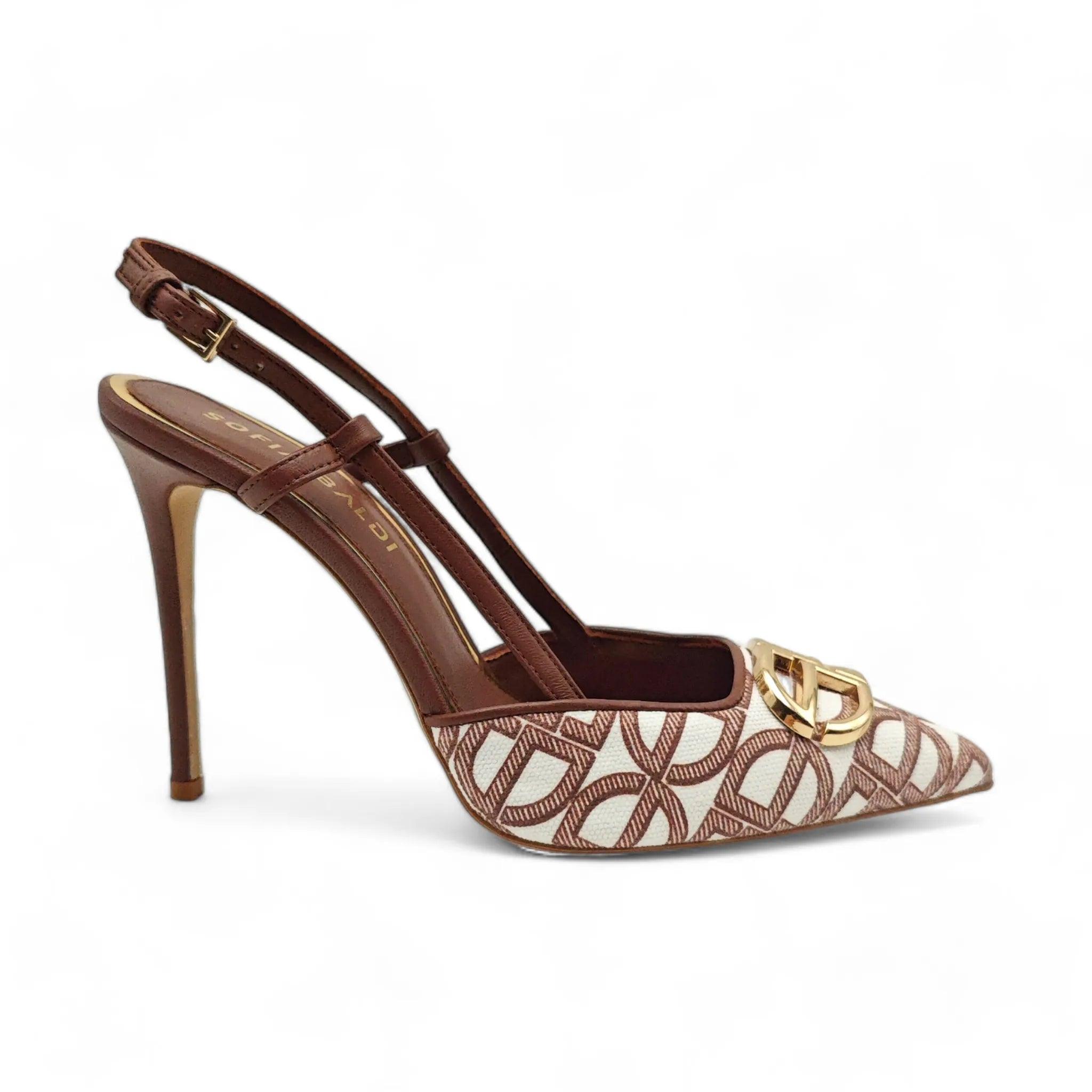 Sofia Baldi slingback D'Orsay sandale na stiletto štiklu 90170