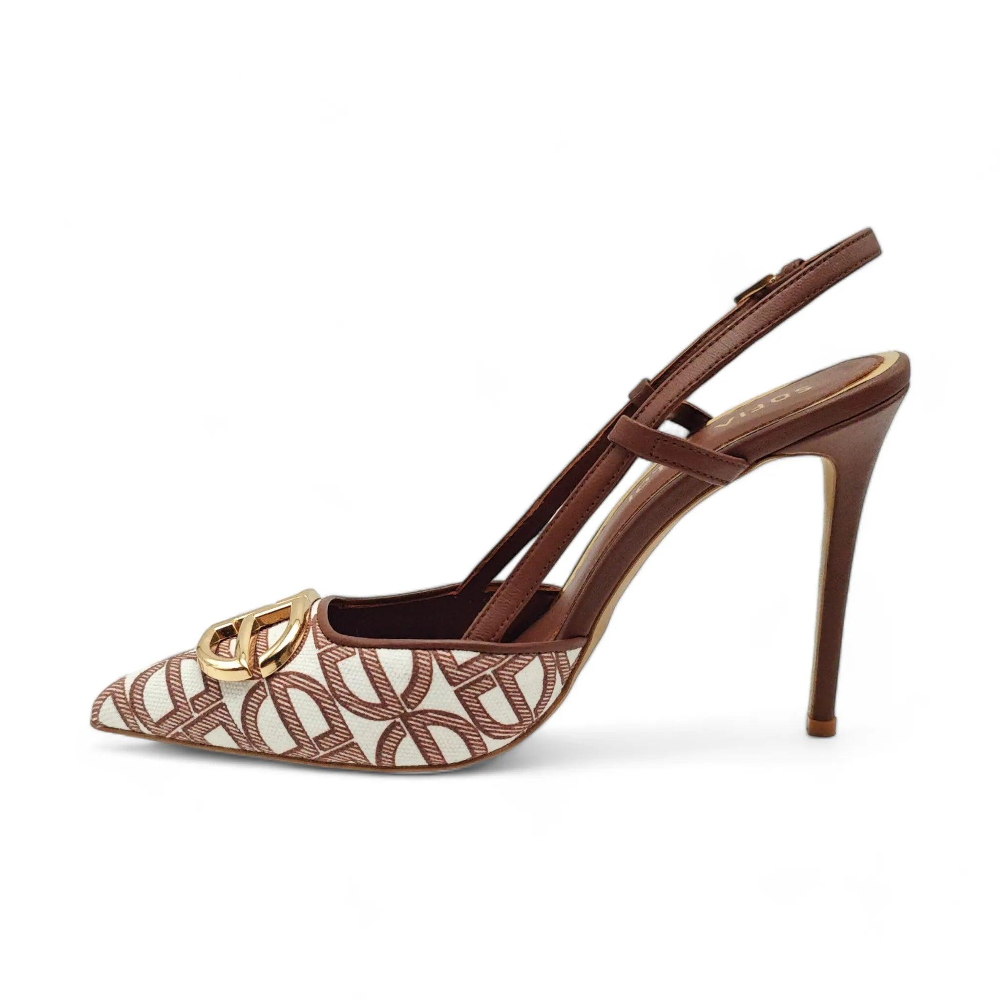 Sofia Baldi slingback D'Orsay sandale na stiletto štiklu 90170