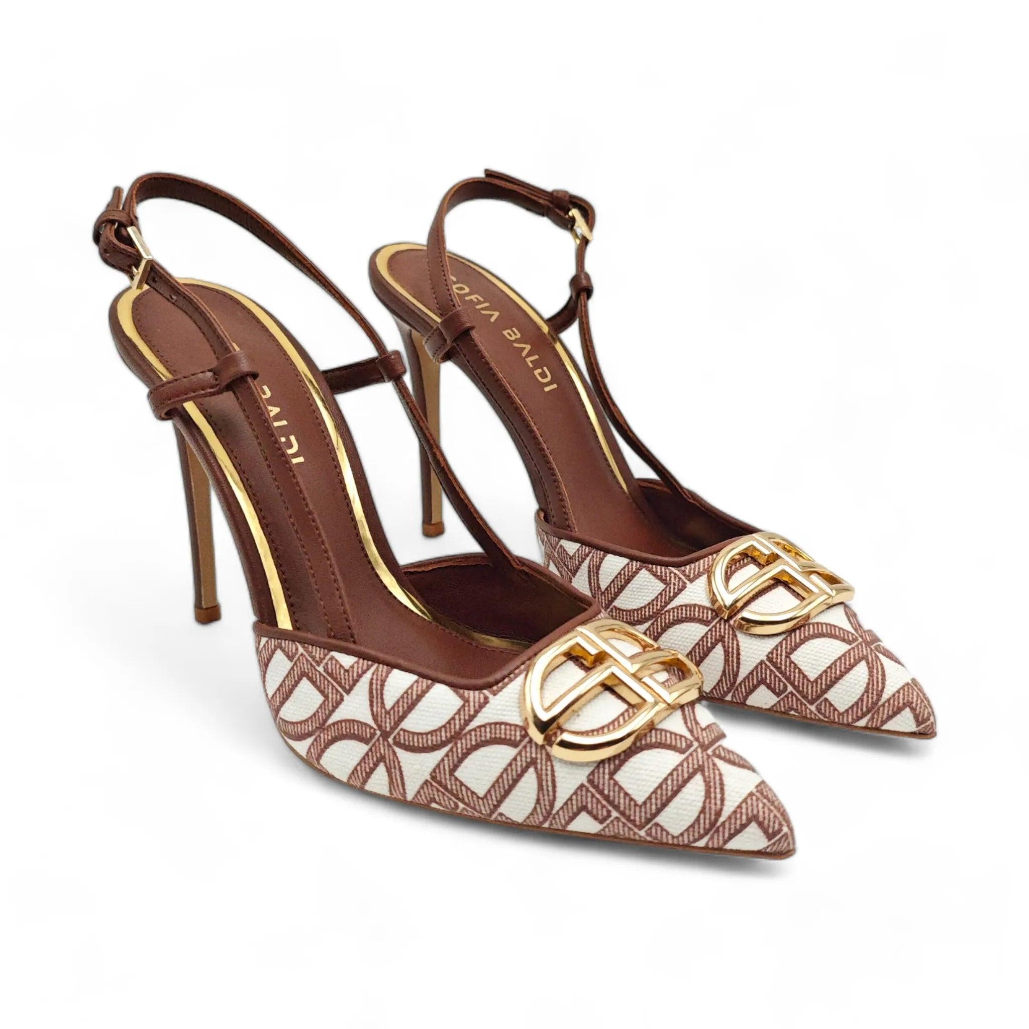 Sofia Baldi slingback D'Orsay sandale na stiletto štiklu 90170