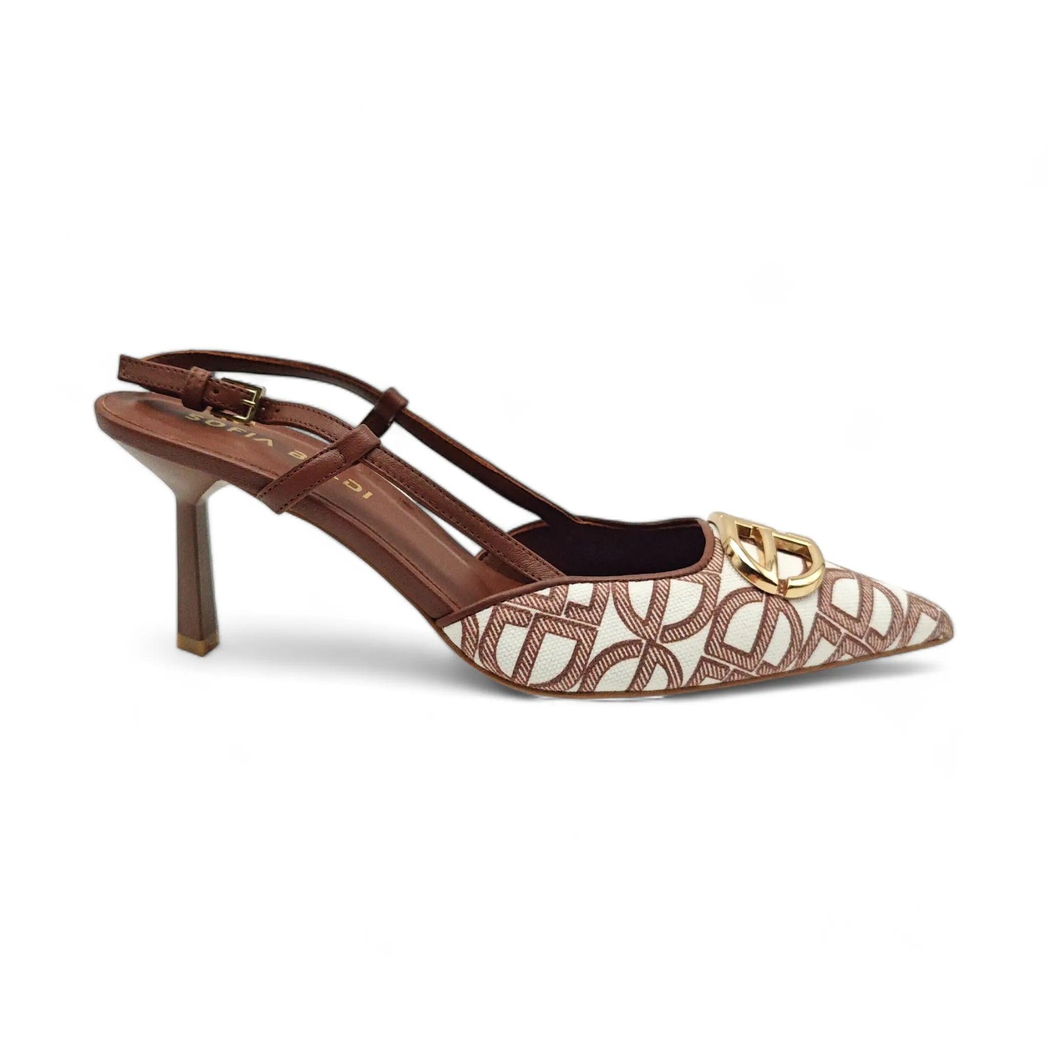Sofia Baldi slingback D'Orsay sandale na stiletto štiklu 90171 - Obuća Monah