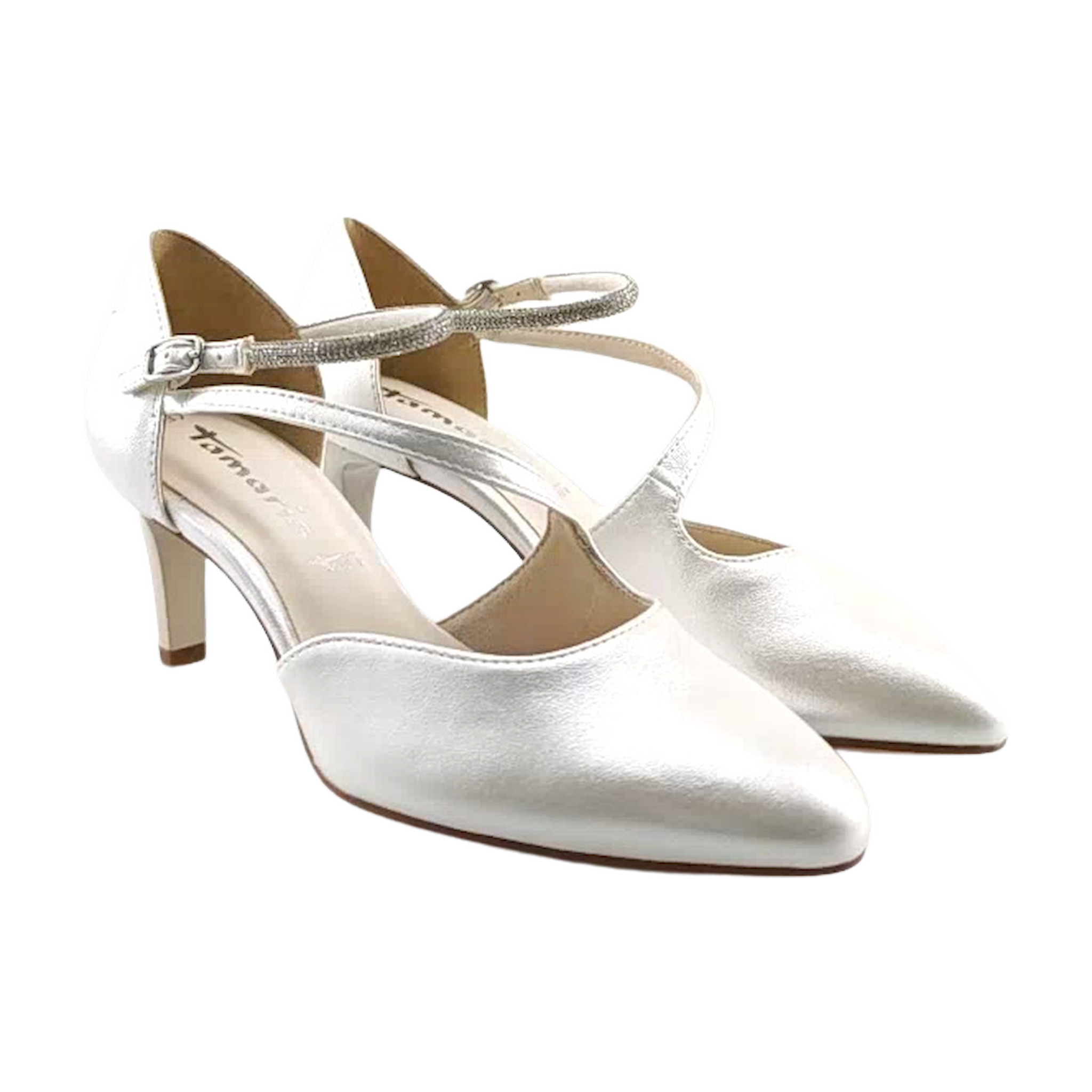 Tamaris sandale sa X-remenom na stiletto štiklu 22425