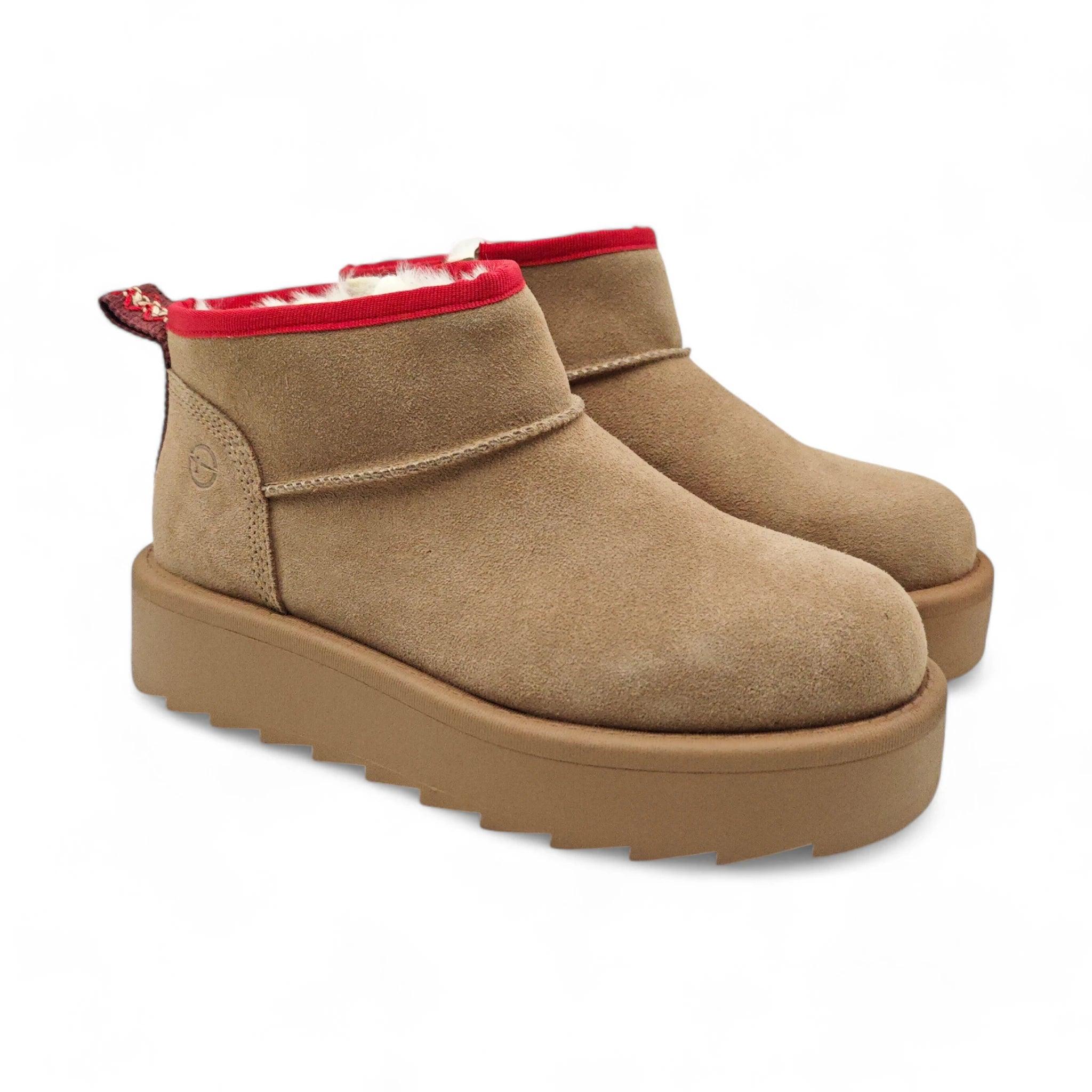 Tamaris UGG šunjalice ravne gležnjače sa zip zatvaračem 26028 - Obuća Monah