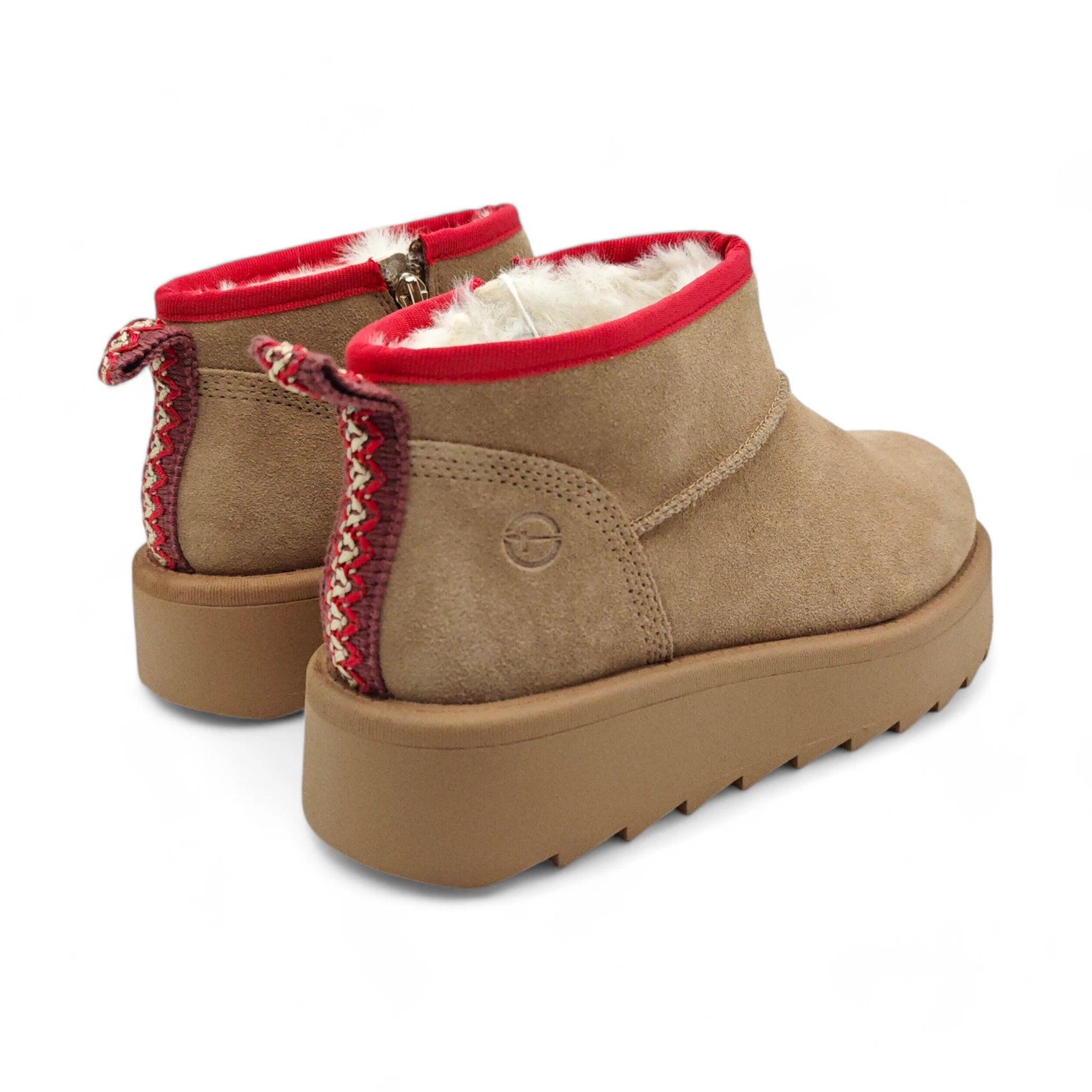 Tamaris UGG šunjalice ravne gležnjače sa zip zatvaračem 26028 - Obuća Monah