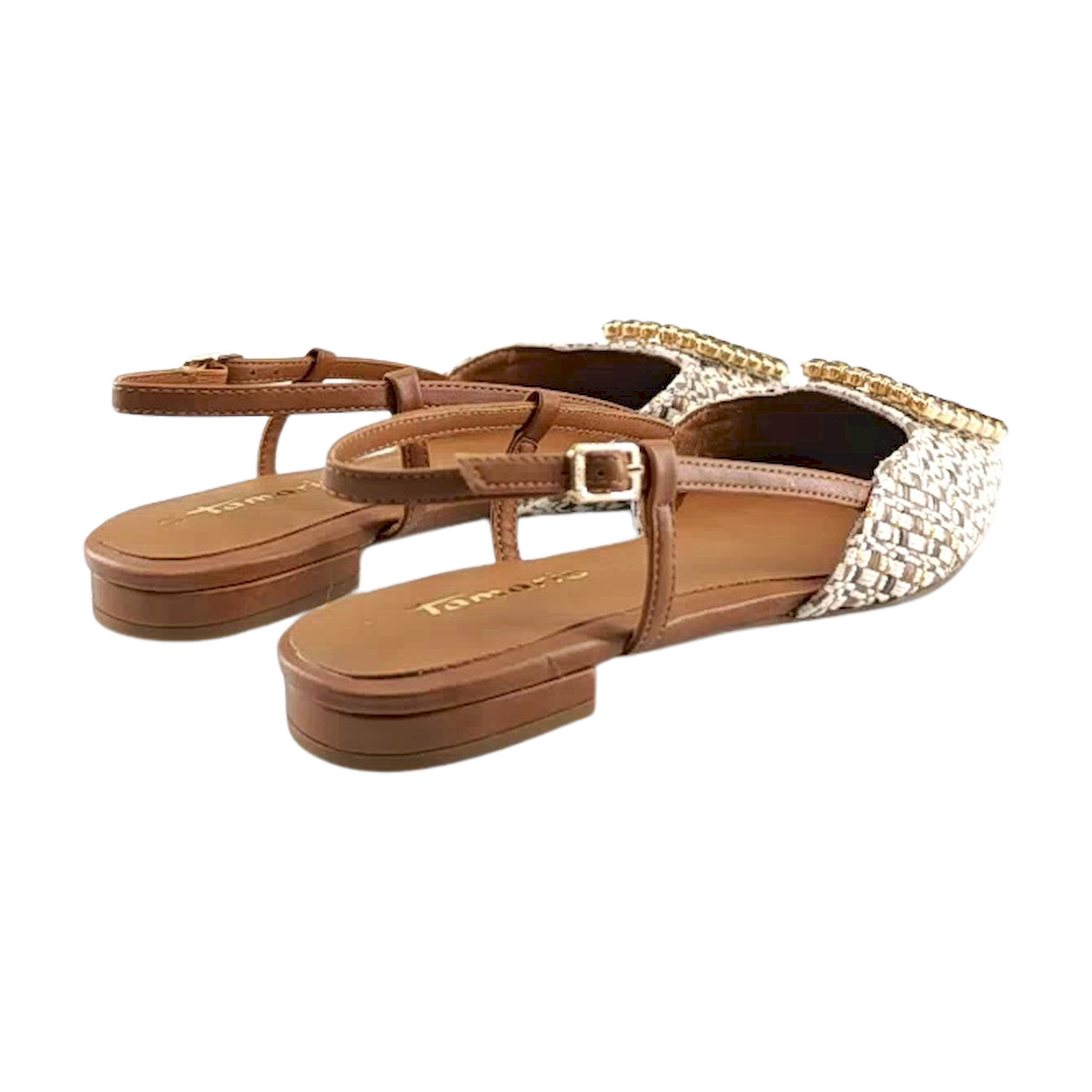 Tamaris D'Orsay ravne sandale sa podesivim remenom 29403