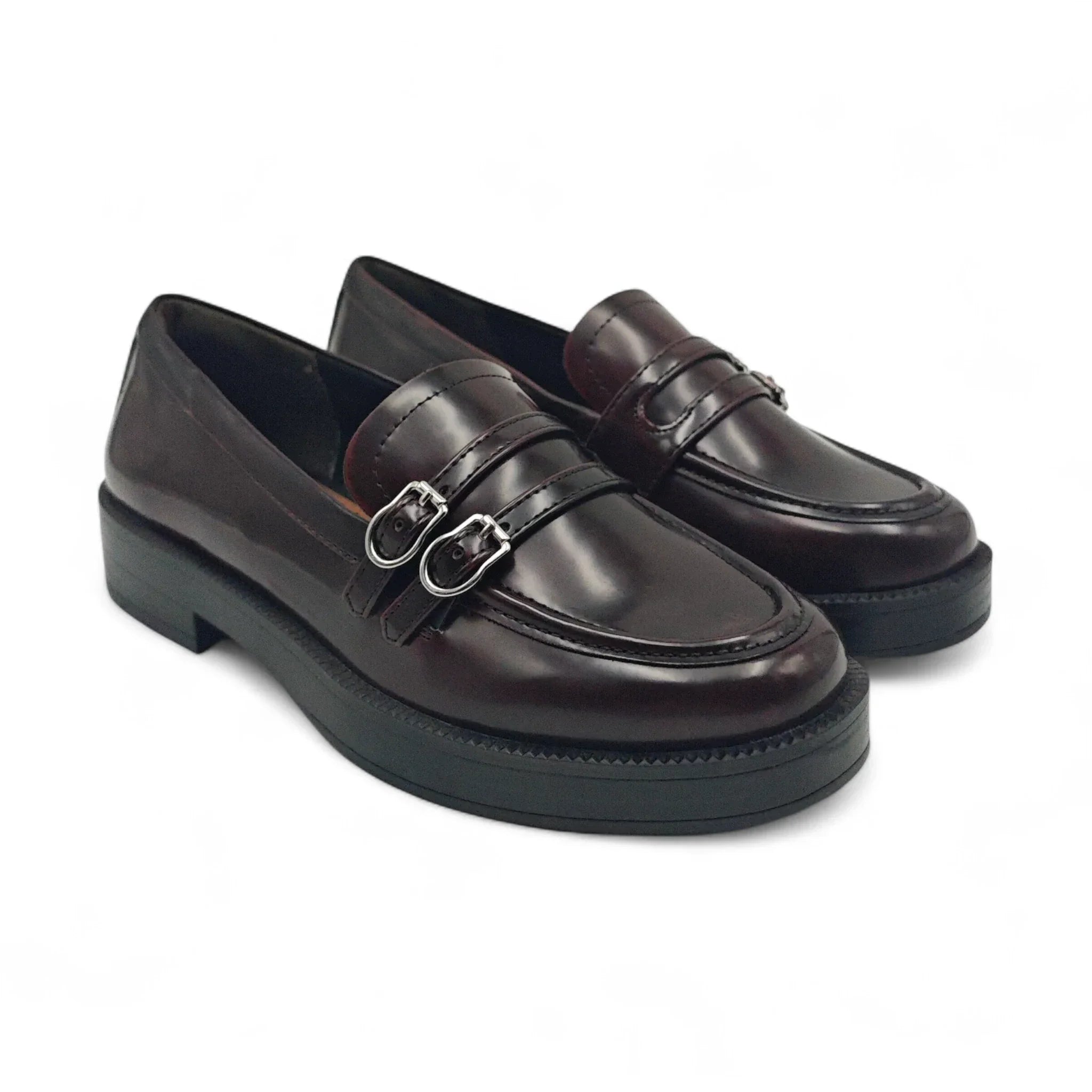 Tamaris klasične chunky ravne loafersice na PU đonu 24348