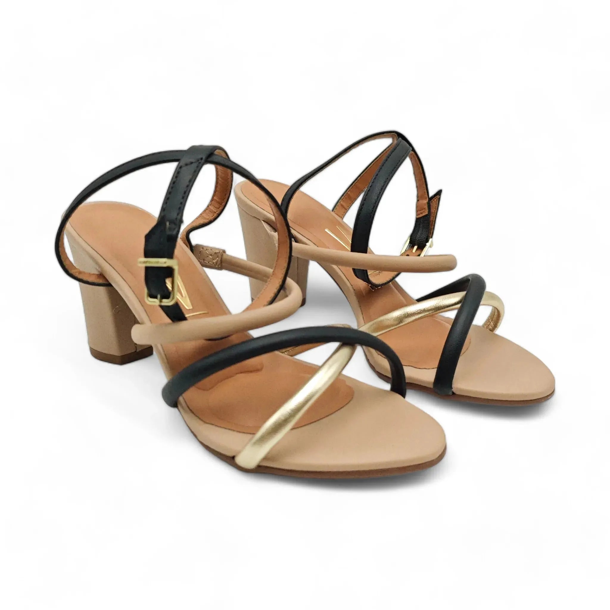 Vizzano sandale sa slingback zglobnim remenom na blok štiklu 1001 - Obuća Monah